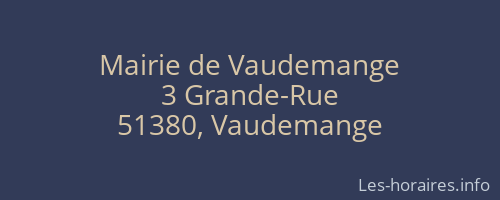 Mairie de Vaudemange