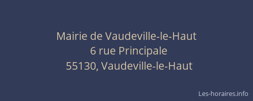 Mairie de Vaudeville-le-Haut