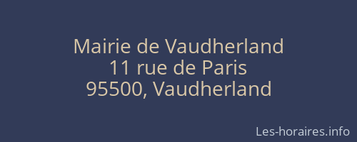 Mairie de Vaudherland