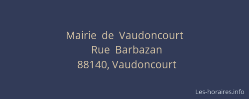 Mairie  de  Vaudoncourt