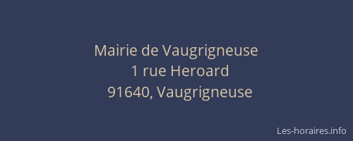 Mairie de Vaugrigneuse