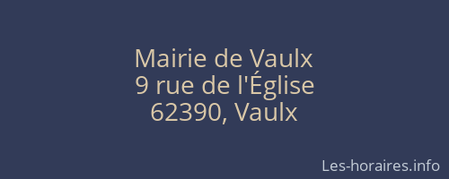 Mairie de Vaulx