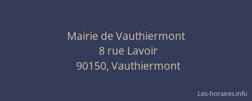 Mairie de Vauthiermont