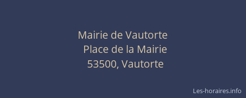 Mairie de Vautorte