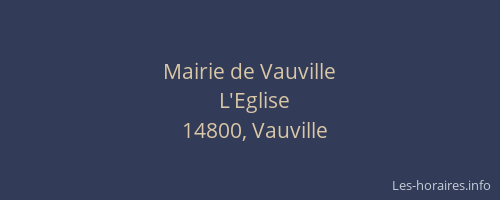 Mairie de Vauville