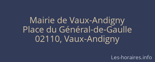 Mairie de Vaux-Andigny