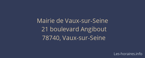 Mairie de Vaux-sur-Seine