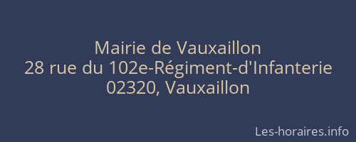 Mairie de Vauxaillon