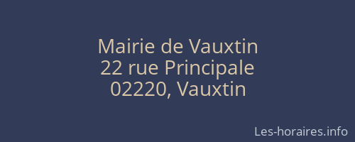 Mairie de Vauxtin
