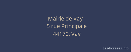 Mairie de Vay