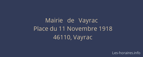 Mairie   de   Vayrac