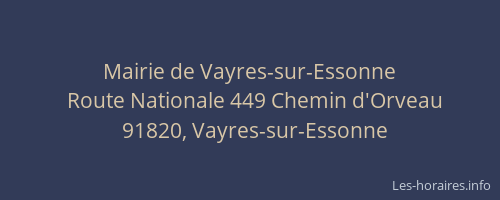 Mairie de Vayres-sur-Essonne