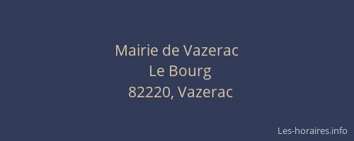 Mairie de Vazerac