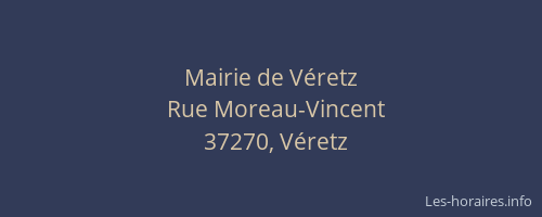 Mairie de V&eacute;retz