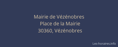 Mairie de V&eacute;z&eacute;nobres