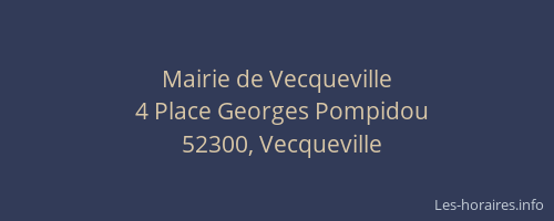 Mairie de Vecqueville