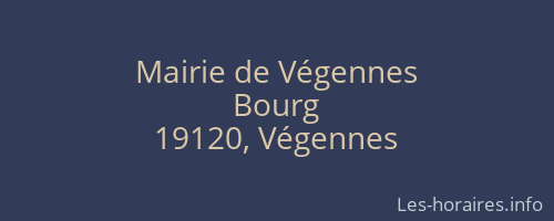 Mairie de Végennes