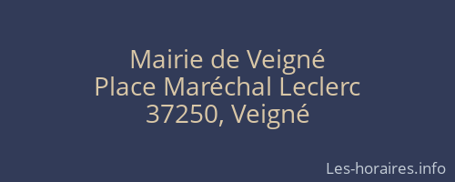 Mairie de Veigné