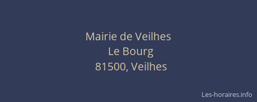 Mairie de Veilhes