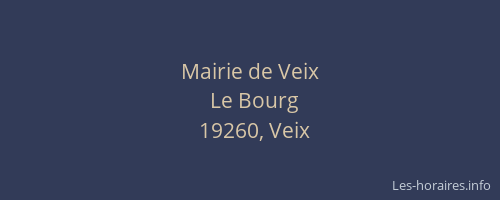 Mairie de Veix