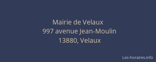 Mairie de Velaux