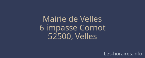 Mairie de Velles