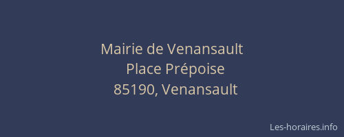 Mairie de Venansault