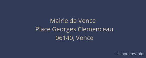 Mairie de Vence