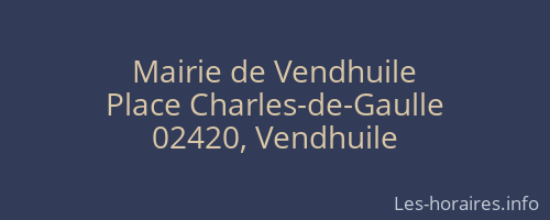 Mairie de Vendhuile