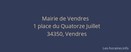 Mairie de Vendres
