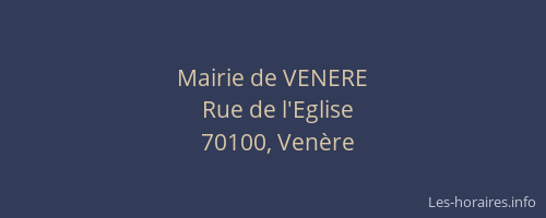 Mairie de VENERE