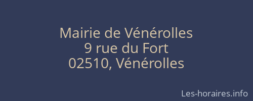Mairie de Vénérolles