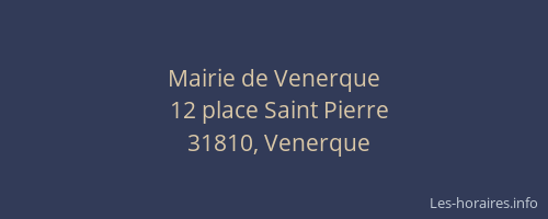Mairie de Venerque