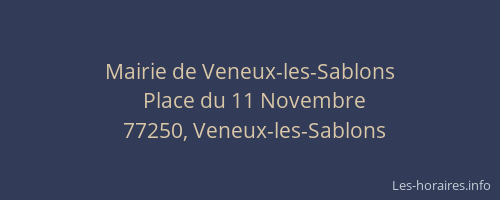 Mairie de Veneux-les-Sablons