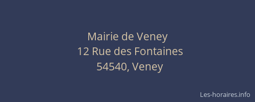 Mairie de Veney