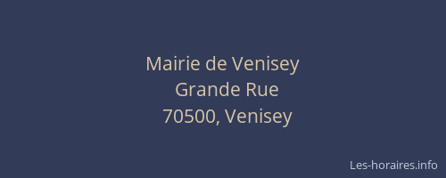 Mairie de Venisey