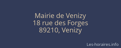Mairie de Venizy
