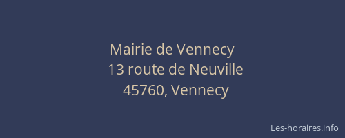 Mairie de Vennecy