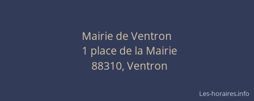 Mairie de Ventron