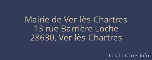 Mairie de Ver-lès-Chartres