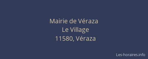 Mairie de Véraza