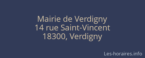 Mairie de Verdigny