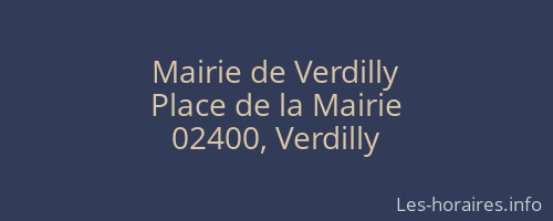 Mairie de Verdilly