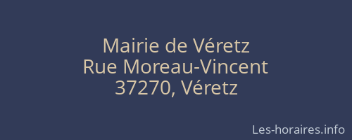 Mairie de Véretz