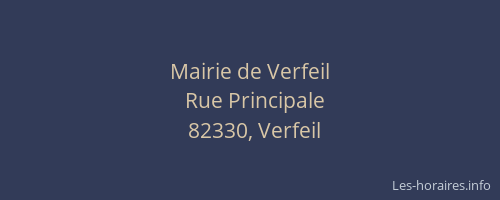 Mairie de Verfeil