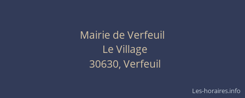 Mairie de Verfeuil