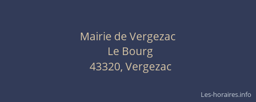 Mairie de Vergezac