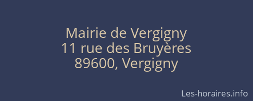 Mairie de Vergigny