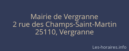 Mairie de Vergranne