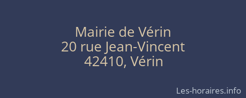 Mairie de Vérin